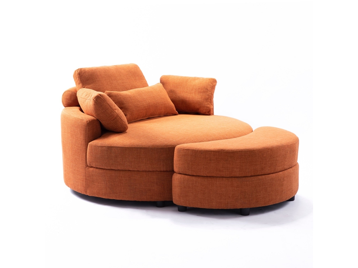 Sillón YHL Q Myd 2306 de estilo moderno en color marrón oscuro