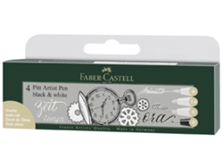 Bolígrafo de Tinta FABER-CASTELL Bolígrafo de Artista Pitt Caja con 4
