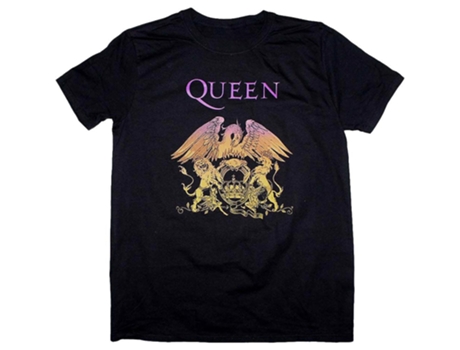 Camiseta ROCKINSTONE con escudo de Queen (M)