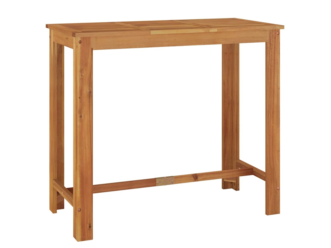 Mesa de bar de jardín de madera maciza de acacia Maison Exclusive (120 x 60 x 105 cm)