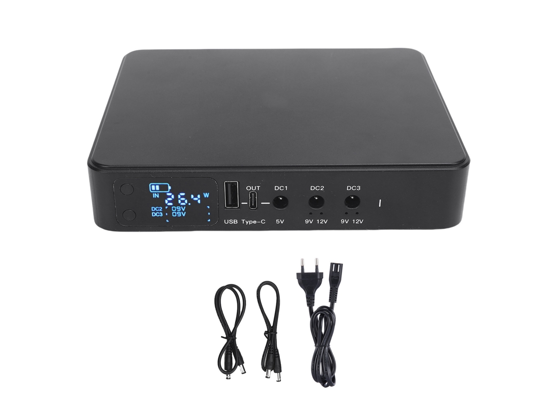 Fuente De Alimentación De Respaldo Ups De 10400 Mah Con Usb Tipo C, 5 V, 9 V, 12 V, Enchufe Europeo.