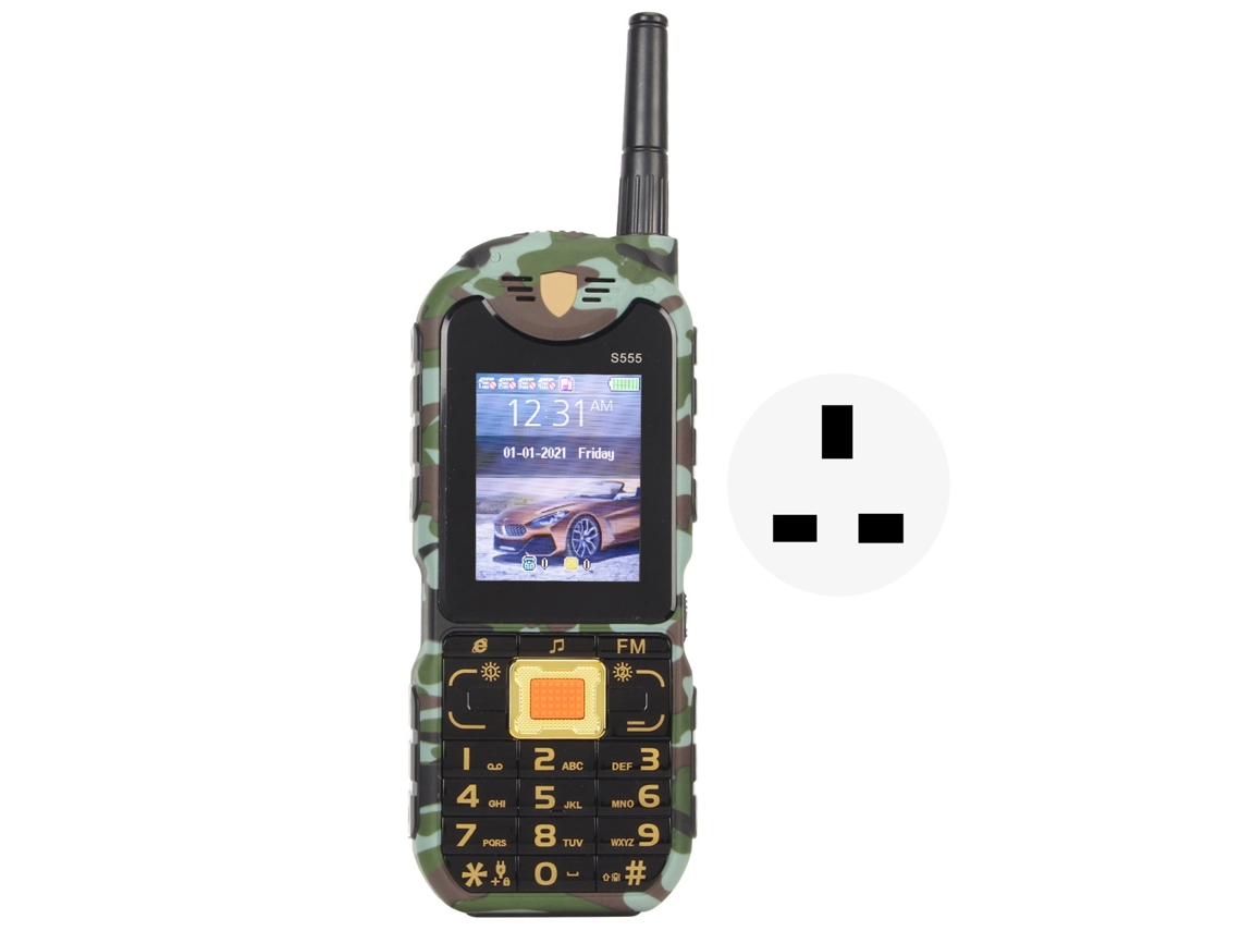 Telefone Celular 2g Desbloqueado Para Idosos Com Botões Grandes Tela 2.2 Polegadas Bateria 4800mah S555