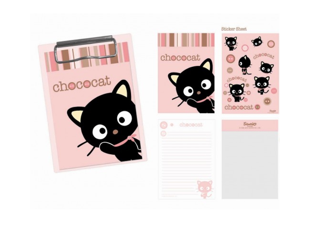 Bloc de notas con portapapeles Chococat