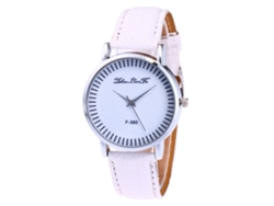 Reloj De Pulsera Para Mujer Zhoulianfa F380-a Blanco Movimiento Cuarzo