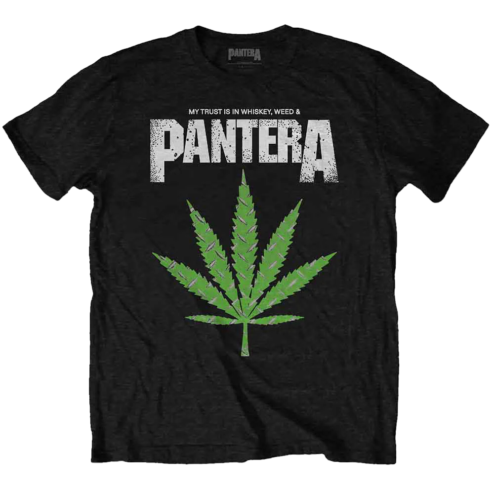 Pantera Whiskey 'n Weed T-shirt Unisex Rockinstone Size:xl