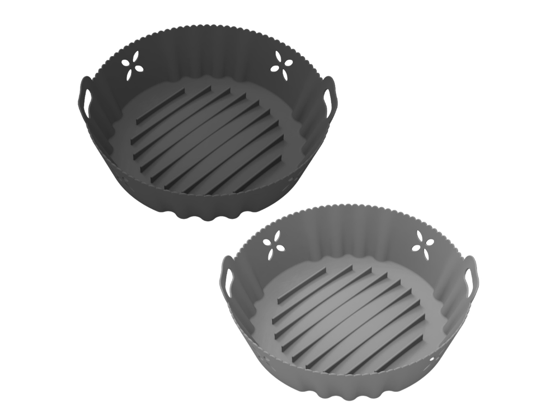 Hojas de silicona para freidora de aire, reutilizables, inserciones redondas para una fácil limpieza NEVEANCE