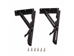 2 Soportes Triangulares Plegables De Metal Para Estantes De Pared, Ideales Para Escritorios Y Actividades.