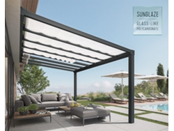 Cortinas Canopy para Pérgola Estocolmo 3,4X5,2 m Blanco