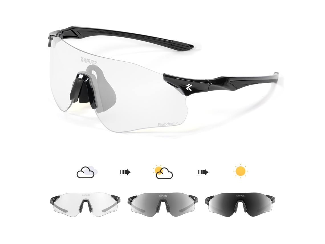 Gafas fotocromáticas MDUG para correr, ciclismo y deportes al aire libre.