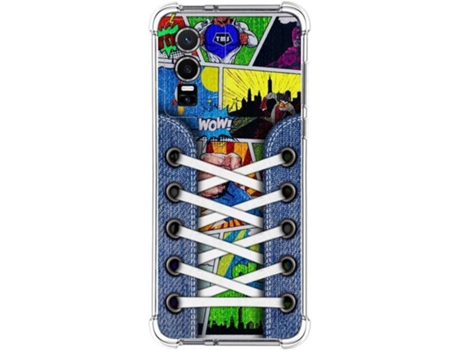 Carcasa para Vivo Y76 5G TUMUNDOSMARTPHONE Dibujos Antigolpes Zapatillas 14 Multicolor