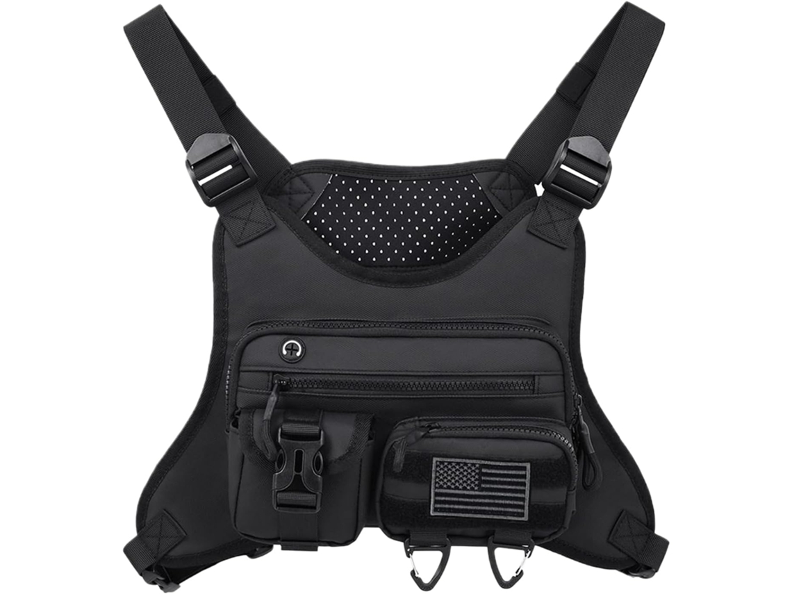 Mochila deportiva cruzada para correr, bolsa de pecho para senderismo y chaleco para correr | Mochila ligera para actividades Slowmoose