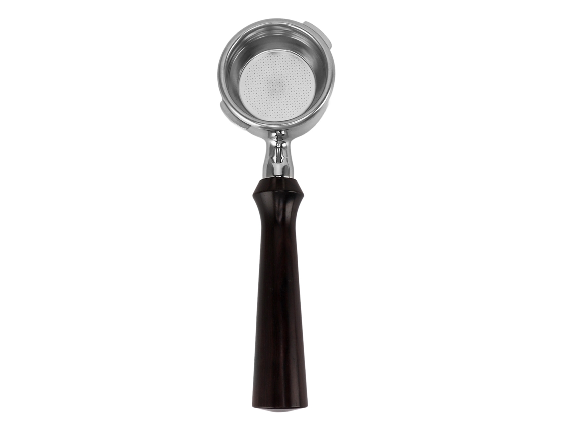 Portafiltro de acero inoxidable de 58 mm sin fondo con dos asas para cafetera Gaggia Primerox