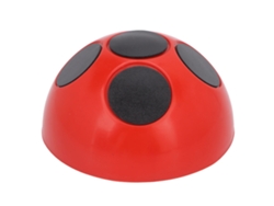 Dispensador De Esmalte De Uñas Con Base Ancha Para Uso En Salones Y En El Hogar - Rojo