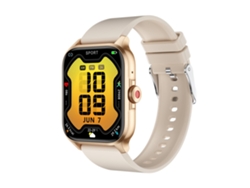 Reloj Inteligente Qx15 Multifuncional Para Deportes, Teléfono, Música Y Pulsera Inteligente, Color Beige.