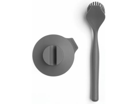 Escobila de Cocina BRABANTIA Ventosa (Gris - 11x6x23.5 cm)