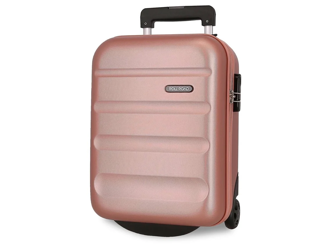 Maleta de Cabina ROLL ROAD Flex Rosa Claro (31x40x20cm - 33L)