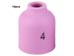 10pcs Boquilla Cerámica 53n58 4 Para Soplete Tig Wp-9/20/22/24/25 (53n59,53n60,53n61,53n61s)