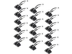 Pacote com 20 latas de caneta esferográfica Pretas de 0,5 mm, multifuncionais, com tinta de secagem rápida e acessórios.