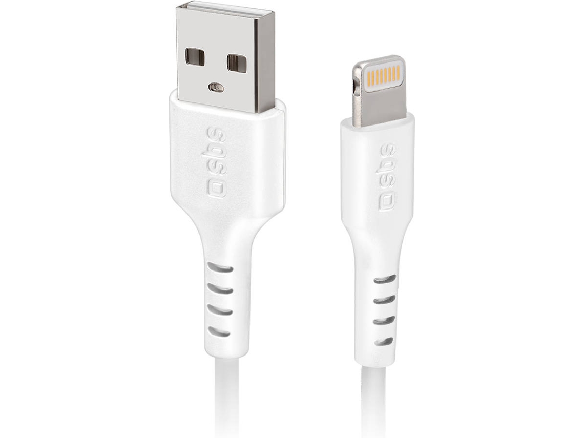 Cable SBS C89 (Lightning - USB-C - 2 m - Blanco)