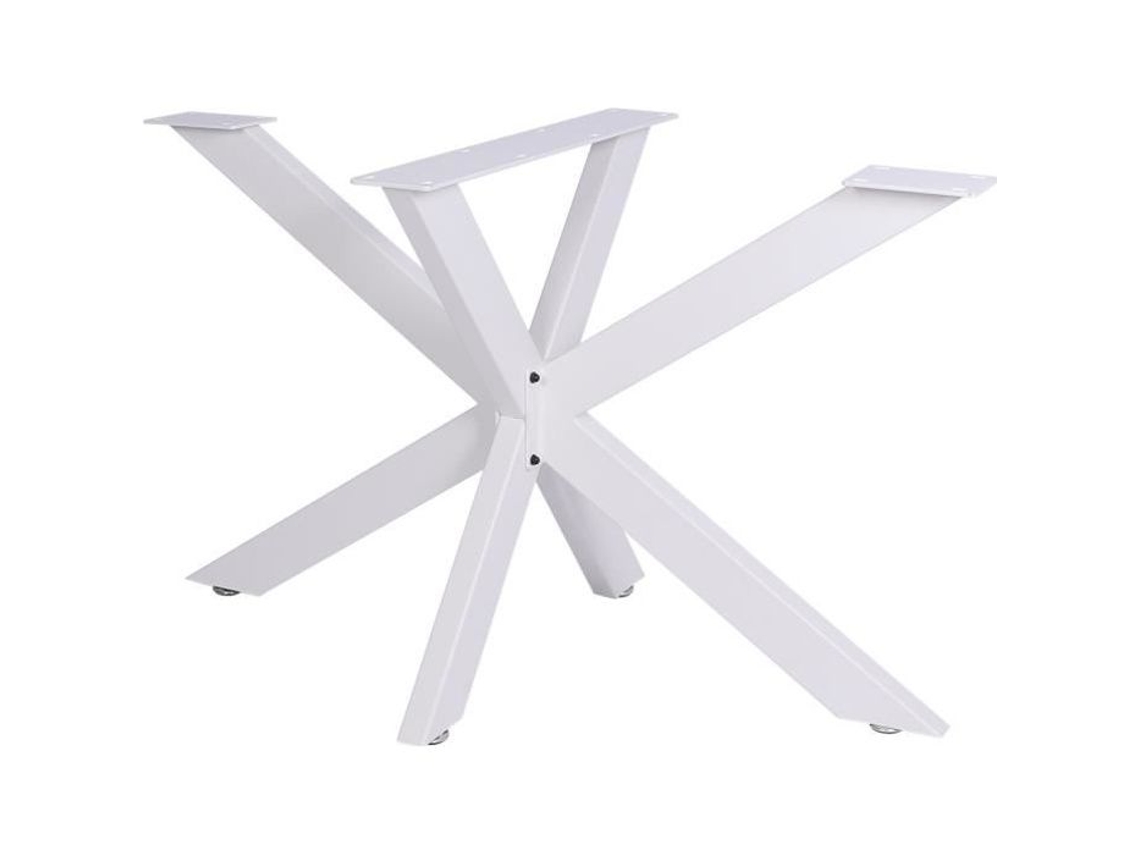 Biloxi Design Patas De Acero Para Mesas De Estilo Industrial Diy Forma De Araña, Blanco S Clp