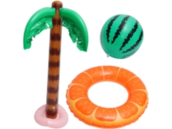 Nuez Inflable, Duradera, 90 Cm De Altura, Decoración Para Piscinas Y Playas Hawaianas