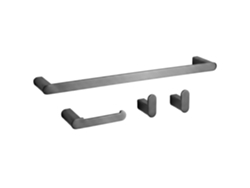 Juego De Perchas De Baño Rea Mati Titanium 4 Pieces