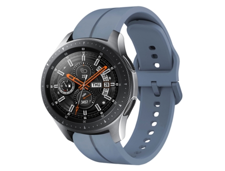 Correa de reloj inteligente para Samsung Galaxy Watch 46 mm 22 mm Silicona (Azul)