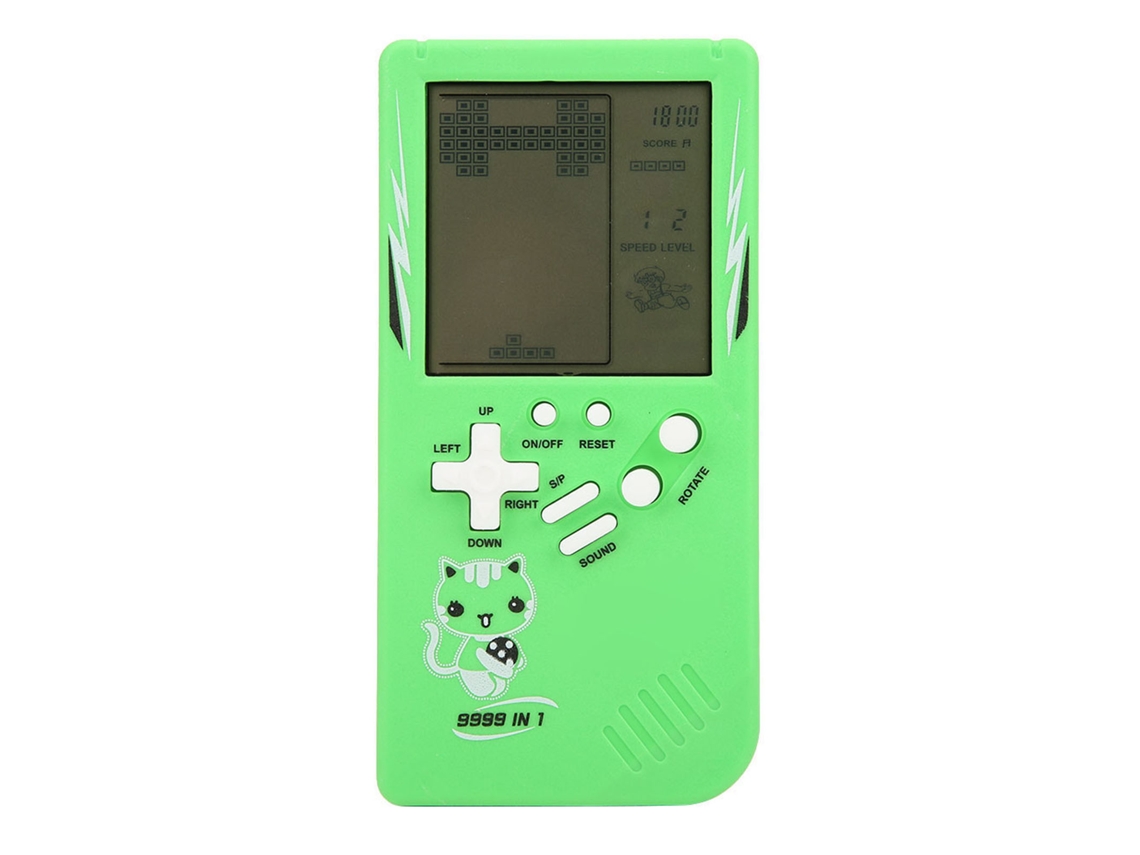 Ats-consola De Juegos Portátil De Pantalla Grande Consola De Juegos Clásica Para Niños Bolsillo Verde