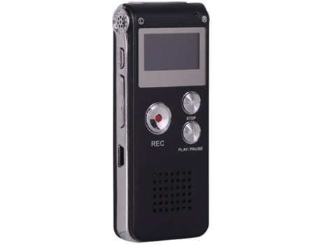 La grabadora de audio digital todo en uno de 8GB con reproductor de MP3 es ideal para grabar entrevistas, conversaciones y reunionesblack