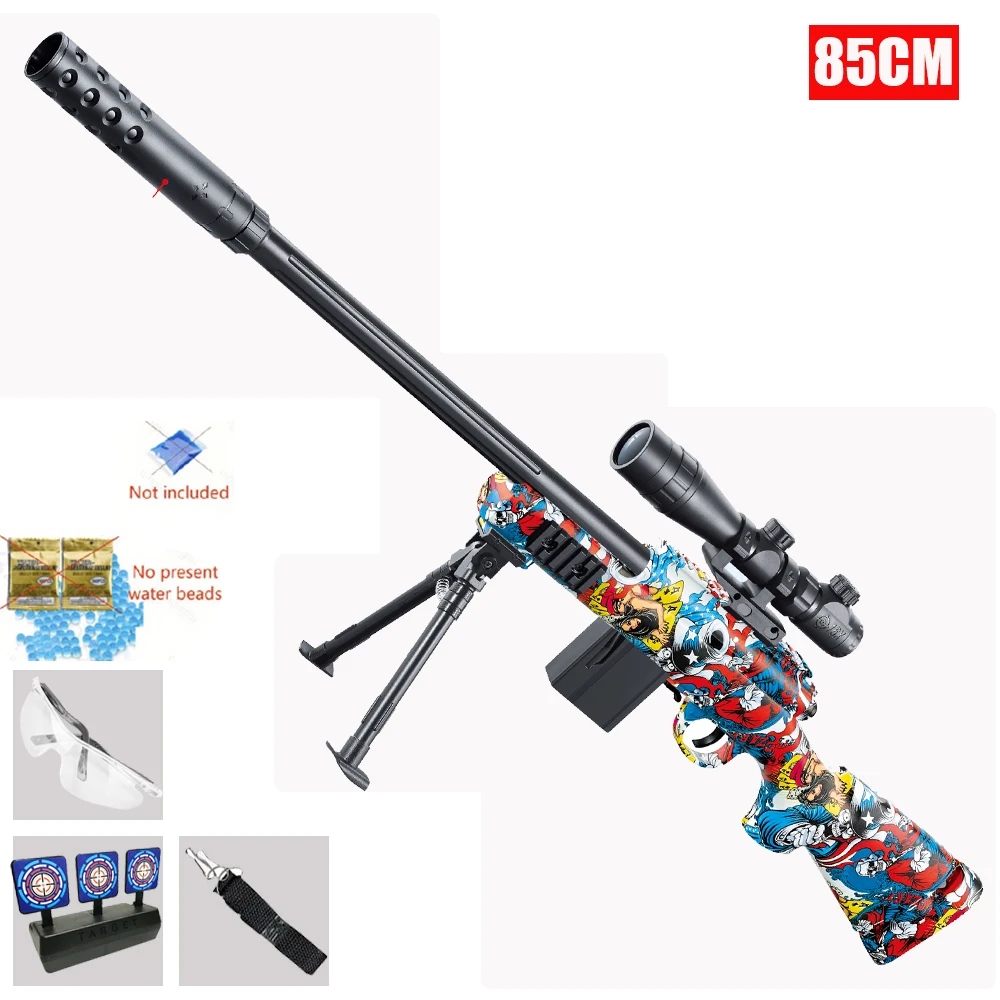 (m24) Pistola De Juguete Manual Que Dispara Bolas De Gel De 7-8 Mm Juguete De Exterior Seguro Para Niños.