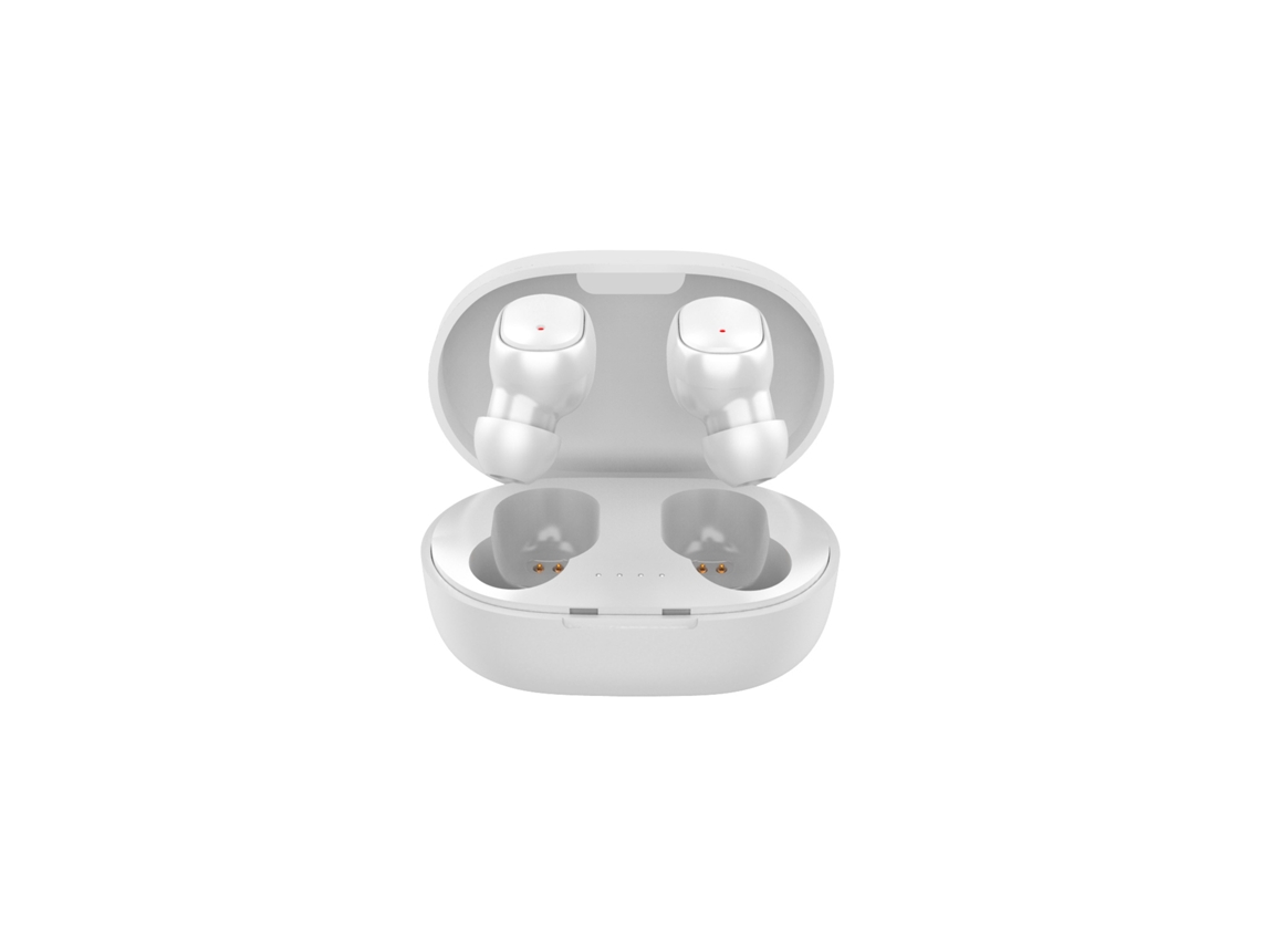 Auriculares Estéreo Inalámbricos Bluetooth Tws (blancos), Micrófono Y Estuche De Carga, Cancelación De Ruido