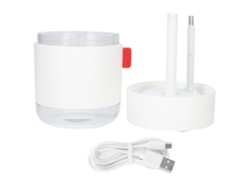 Humidificador de aire portátil de escritorio Mdug 500, alimentación USB, con luz ambiental, blanco