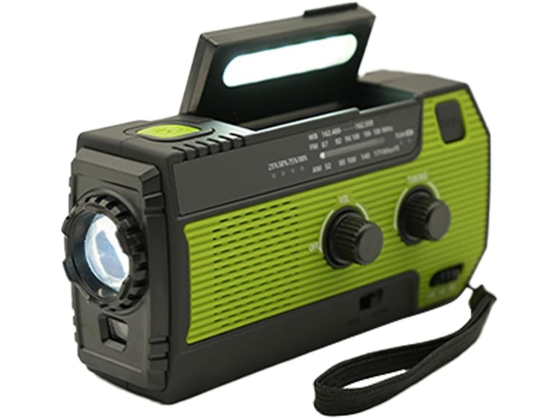 Radio Am/fm Portátil | Altavoz De Supervivencia, Linterna, Pilas, Camping, Senderismo, Actividades Al Aire Libre Y Emergencias