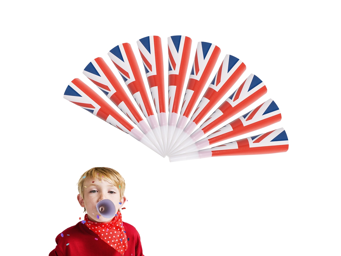 Rebe-hocicos De Fiesta Reutilizables De La Reina Platinum Jubilee 2022 Con Union Jack Para Fiestas Jubileo