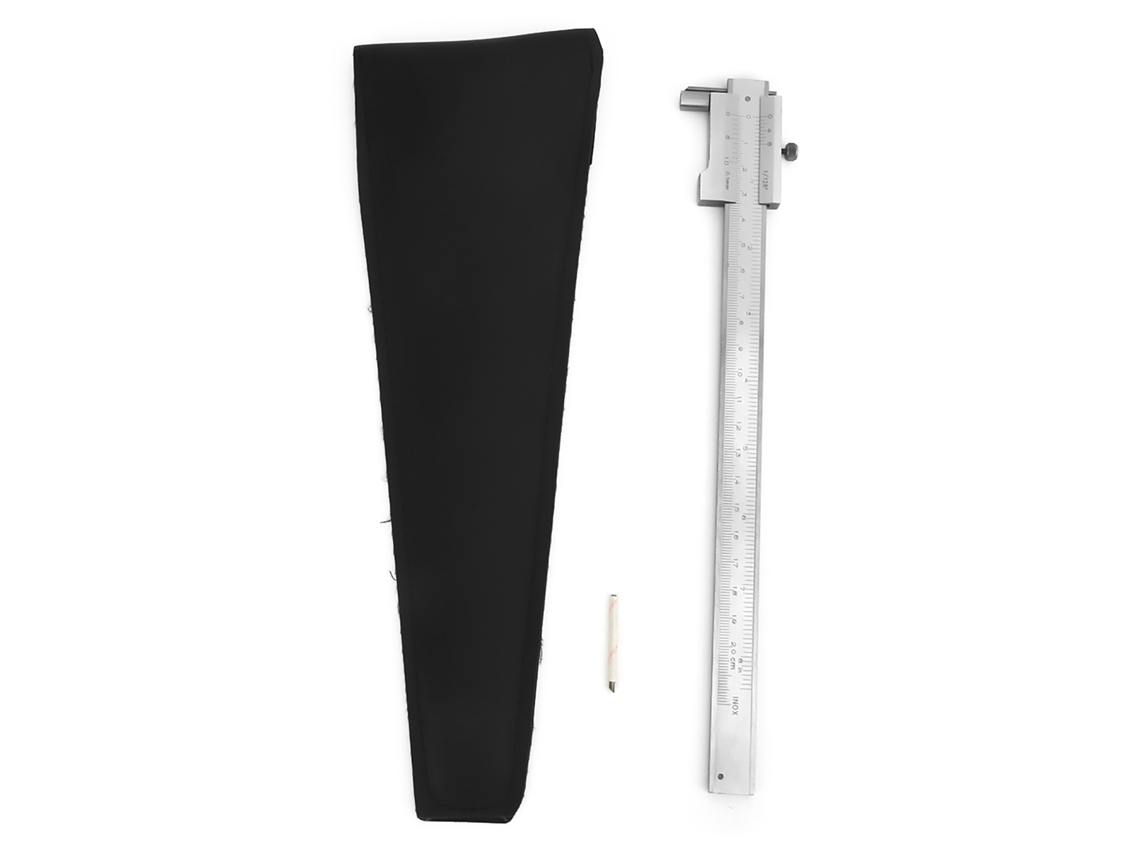 Calibre Vernier De Medição Com Régua Paralela Aço Inox 0-200mm