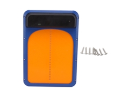 Puerta Automática Para Gallinero (plástico) Con Sensor De Luz, Funciona Con Pilas, Color Azul Y Amarillo.