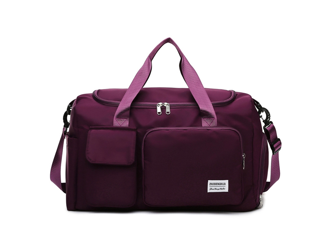 Bolsa de deporte, ideal para fitness, viajes y camping, color morado Hexinyigjly
