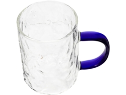 Vaso De Vidrio De Borosilicato Azul, Taza De Café Fácil De Usar En Casa.