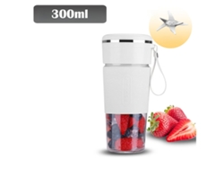 Exprimidor Pequeño Recargable Portátil Con Vaso De Milkshake Seis Cuchillas Blancas Veanxin