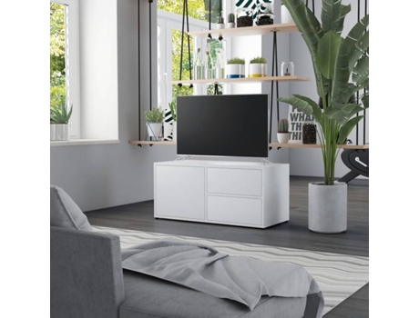 Mueble para la televisión VIDAXL Blanco Madera contrachapada (80x34x36 cm)