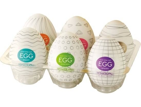 Caja Con 6 masturbadores tenga egg pack 300 gr multi super stretch starting length 5cm 45cm