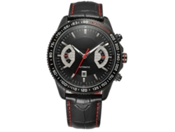 Reloj Mecánico Automático Para Hombre Con Calendario, Correa De Piel Sintética, Resistente Al Agua.