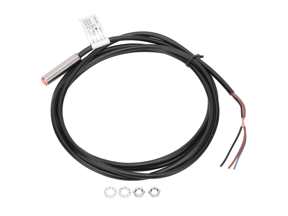 Sensor de proximidad inductivo PNP de 3 cables Berm PR08-1.5dp, detección de 5 mm, 12-24 V CC