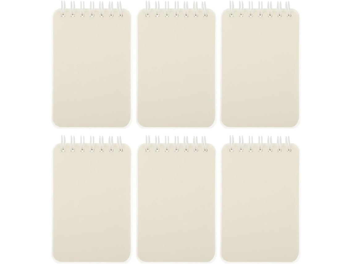 Conjunto De 6 Cadernos De Desenho Artístico A7 Com Espiral, Pequenos Páginas Em Branco, Tamanho Portátil Para