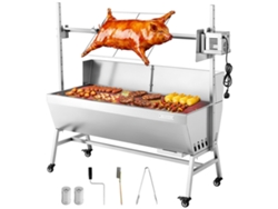 Parrilla giratoria Vevor de 1218 mm con 4 niveles de altura para barbacoas al aire libre