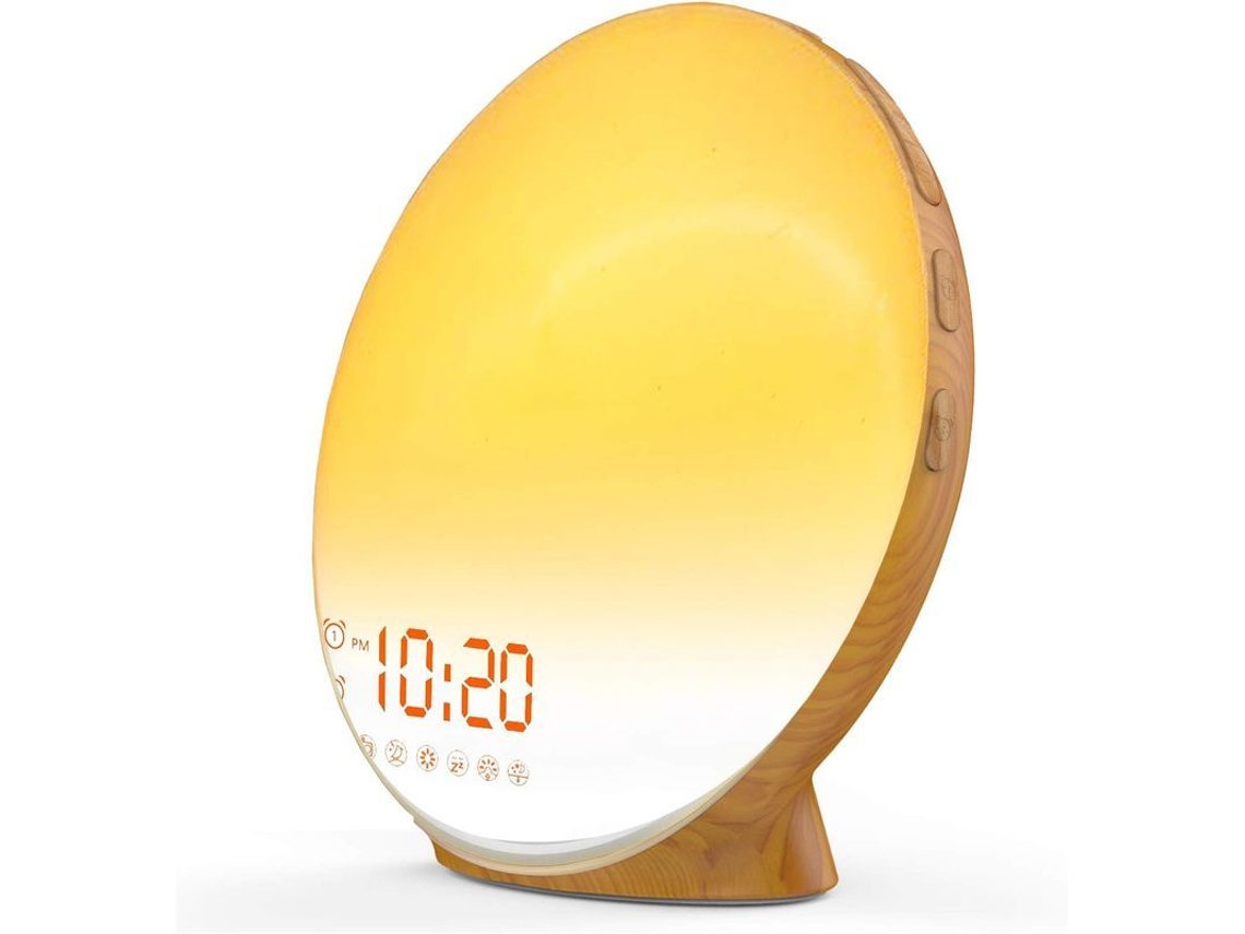2026-reloj Despertador Led Con Simulación Amanecer, Radio Fm, 7 Colores Y Sonidos Naturales, Regalo Ideal