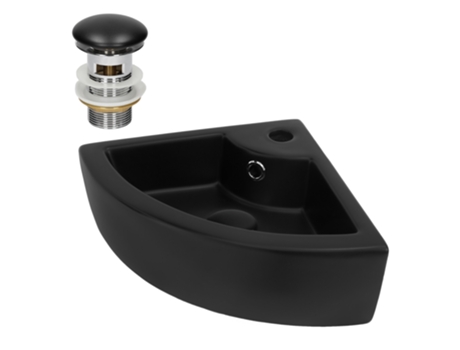 Lavabo ML-DESIGN (46 x 33 x 13 - Cerámica - Negro)