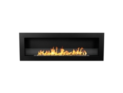 Chimenea de bioetanol empotrada Livorno 120 Black, 120x40 Divina Fire