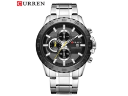 Reloj De Hombre, De Cuarzo, Resistente Al Agua, Con Correa De Acero De Seis Agujas E Indicador De Fecha.