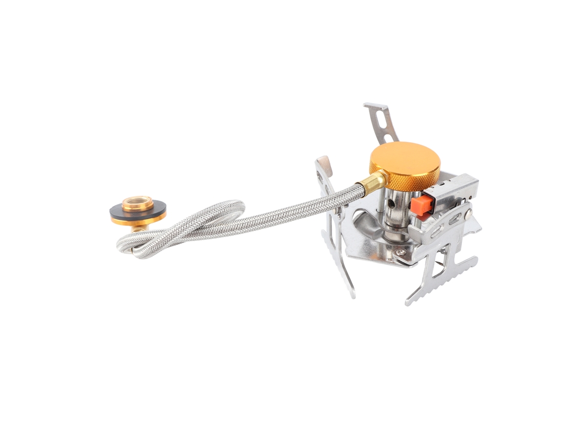 Hornilla De Gas Portátil Para Camping Con Encendido Piezoeléctrico Dividido Ajustable Para Actividades Al Aire Libre.